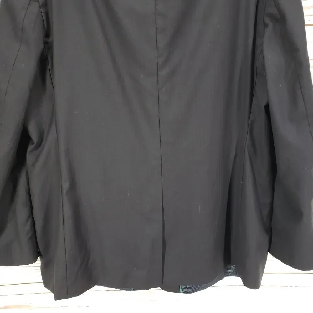 Greg Norman for Tasso Elba Men's Blue 100%Wool Sportscoat Blazer Size 48R
